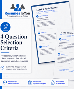 4 question selection criteria writing service from Resumes To You