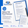 500 and 750 word statement writing service for government job applications