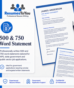 500 and 750 word statement writing service for government job applications