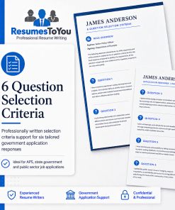 6 question selection criteria writing service by Resumes To You