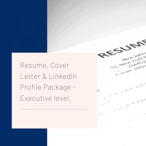 Executive Resume and Cover Letter Service