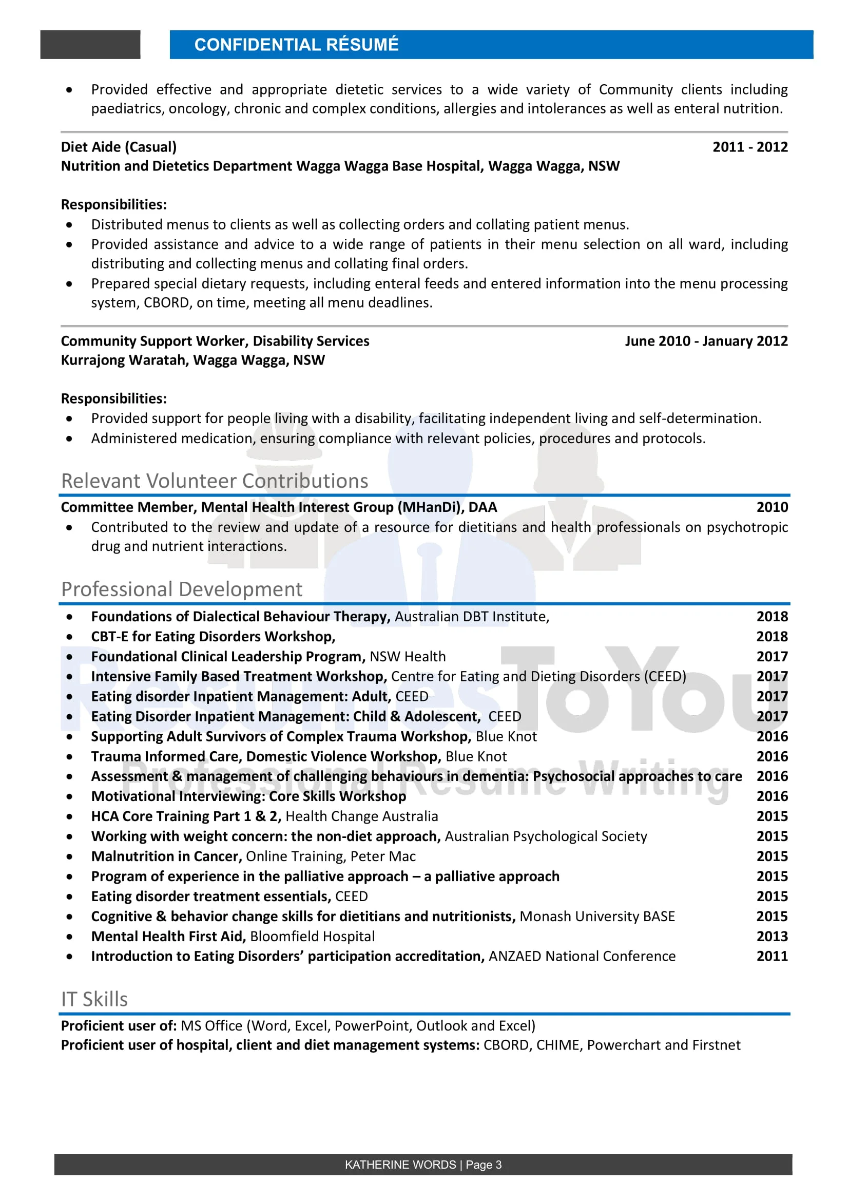 Professional Resume Writers