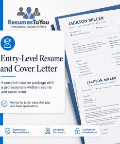 Entry-level resume and cover letter service Australia by Resumes To You