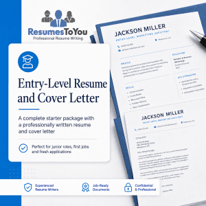 Entry-level resume and cover letter service Australia by Resumes To You