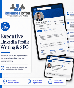 Executive LinkedIn profile writing service by Resumes To You