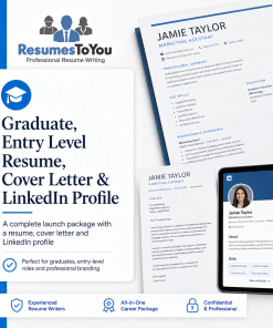 Graduate resume cover letter and LinkedIn profile Australia package by Resumes To You