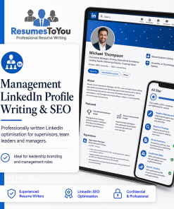 Management LinkedIn profile writing service by Resumes To You