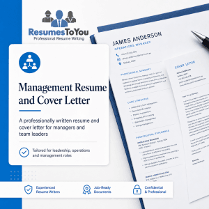 Management resume and cover letter service Australia by Resumes To You
