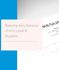 Entry Level Resume Only