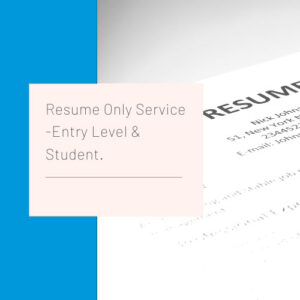 Entry Level Resume Only