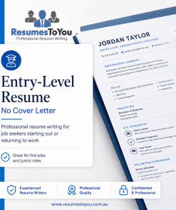 Entry-level resume writing service Australia by Resumes To You